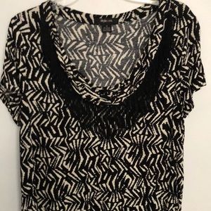 Women’s Pullover Top with Fringe Detailing